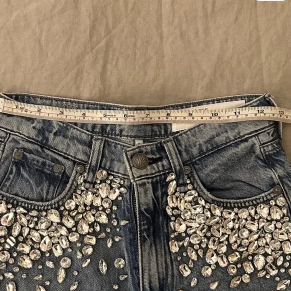 rag & bone Sofie High-Rise Featherweight Mali with Jewels Jeans - Picture 4 of 6